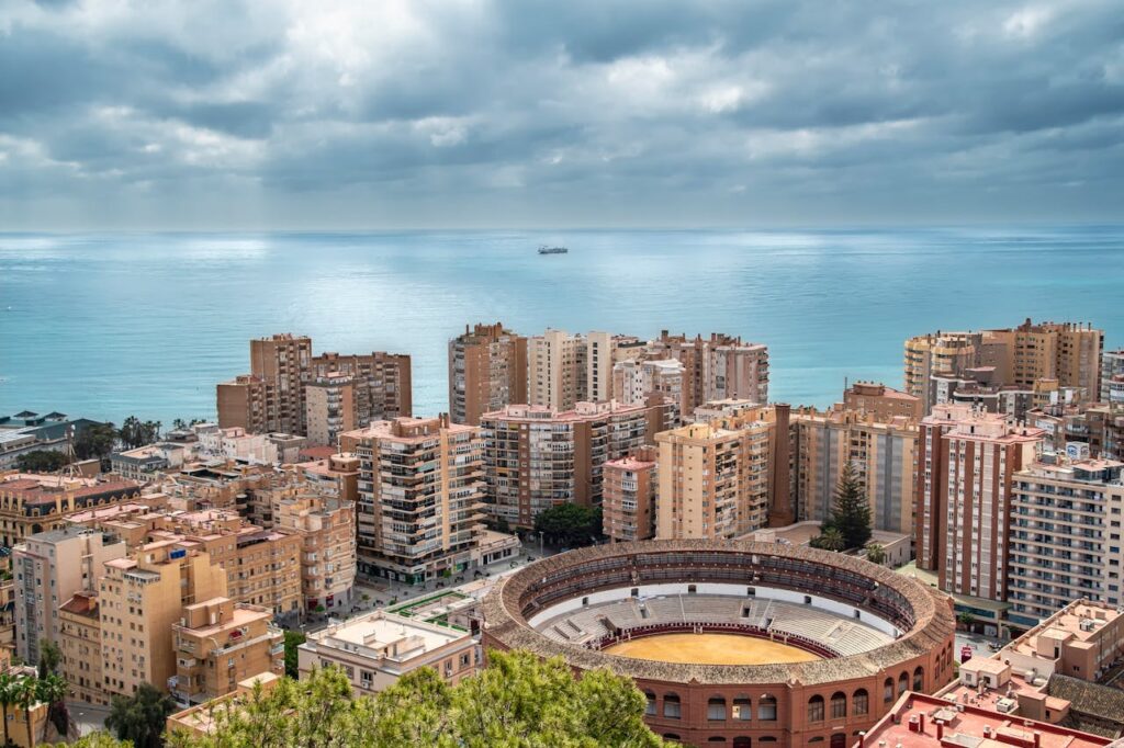 Overview of the city Malaga