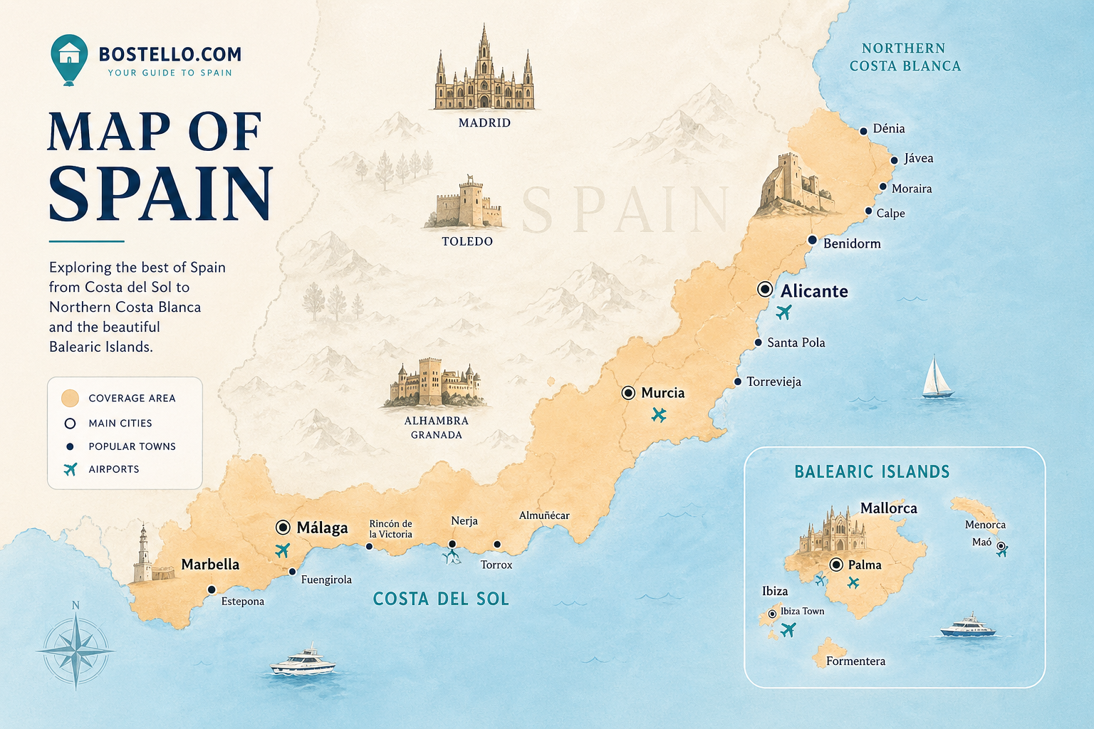 Map of Spain