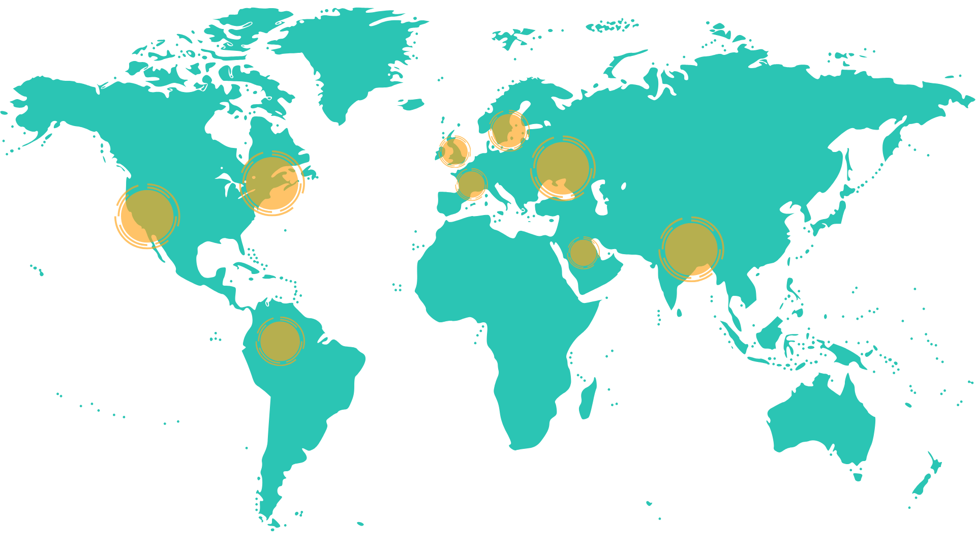 Marketing map of the world